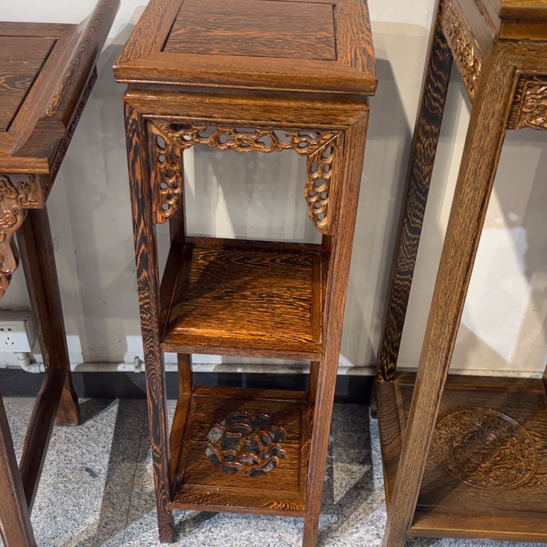 鸡翅木类成套家具1米