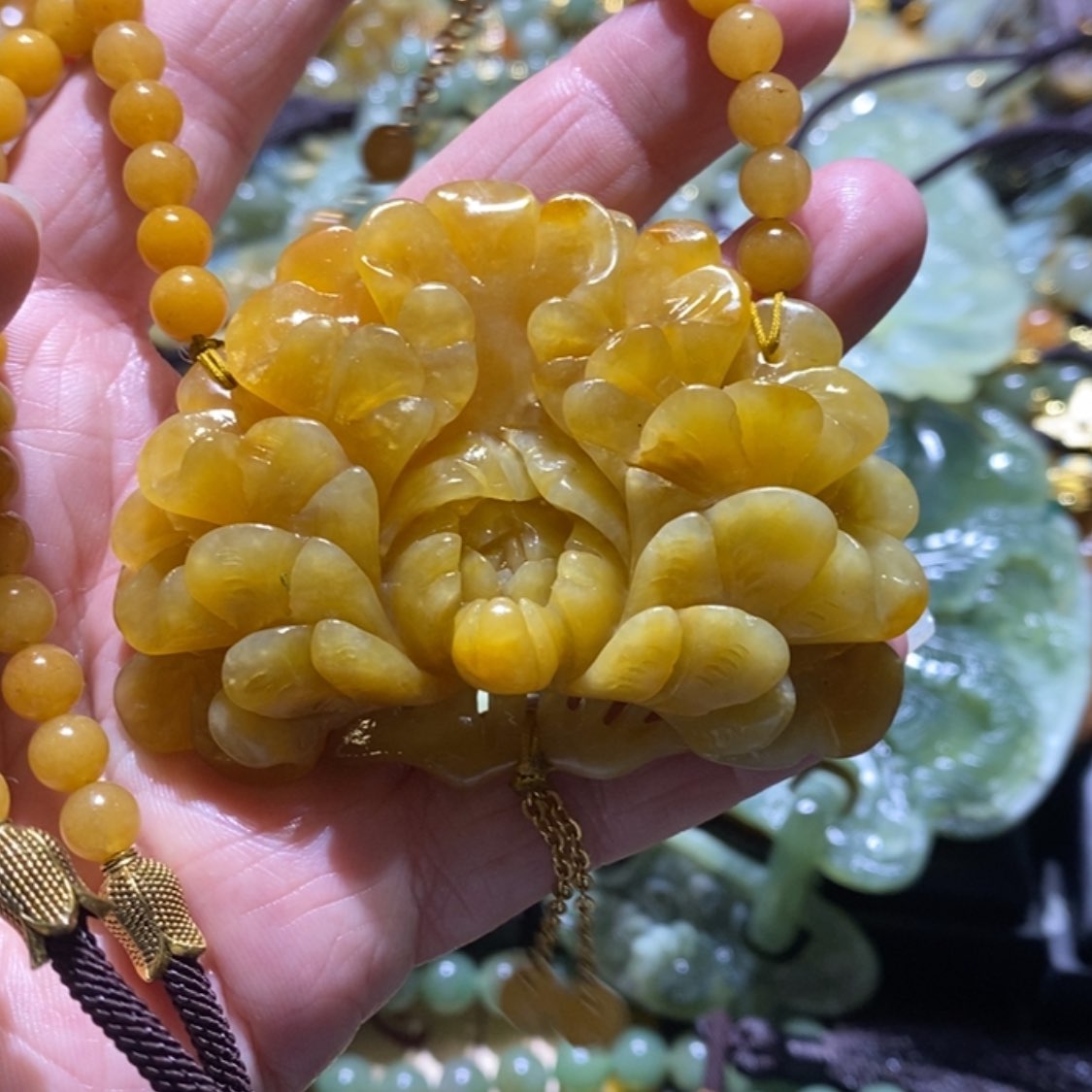 【闪购商品】岫玉毛衣链未镶嵌