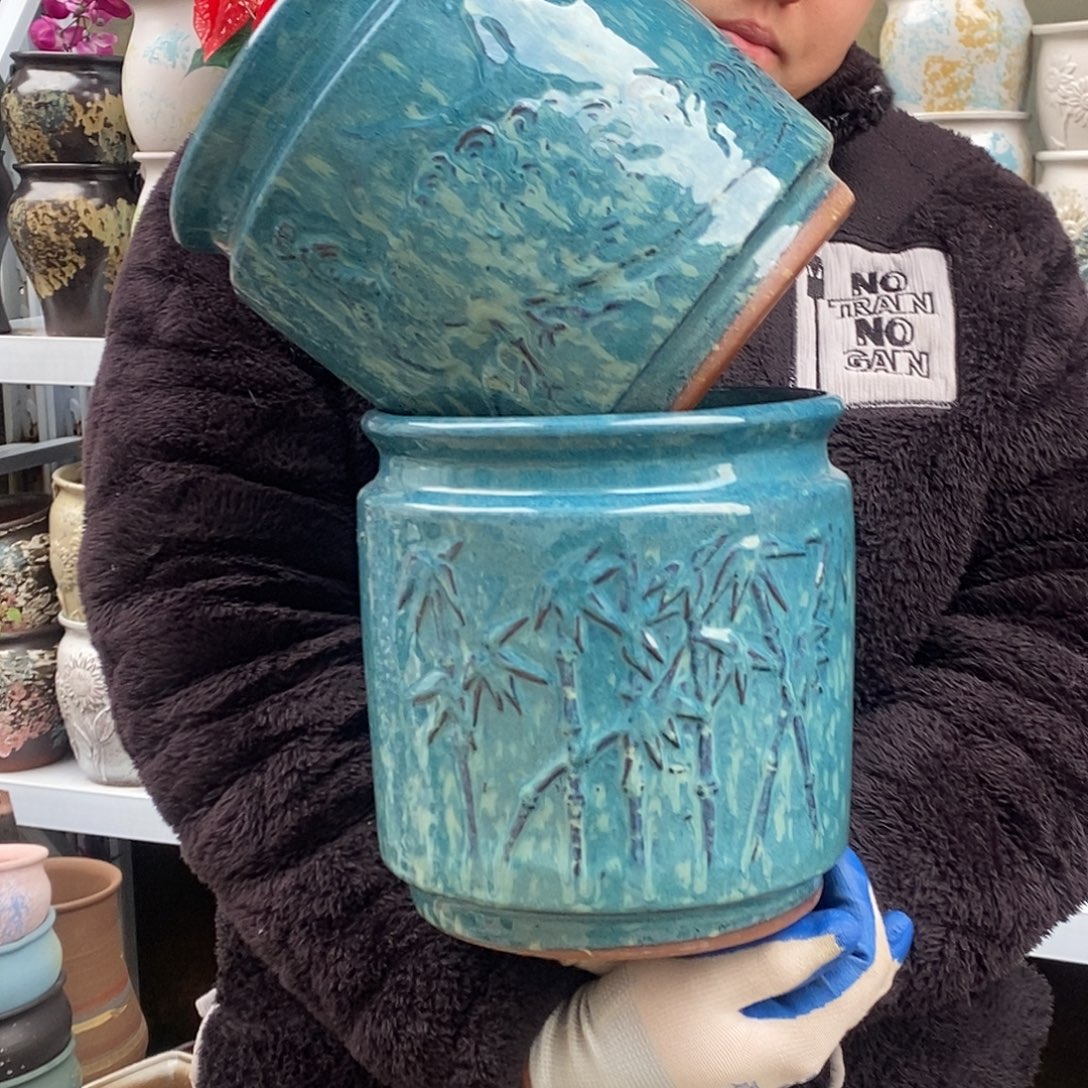 花盆紫砂口20高20处理俩个