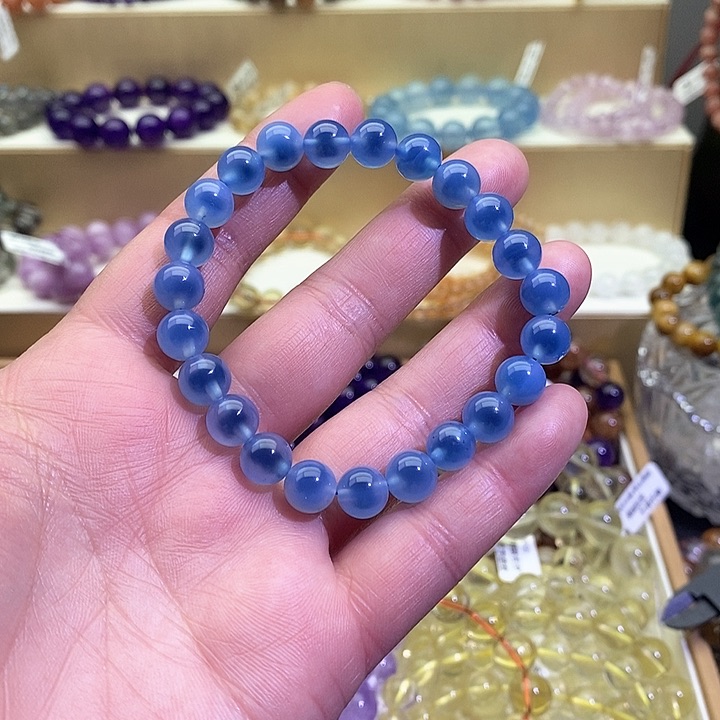 水晶手链未镶嵌糖心玛瑙8+