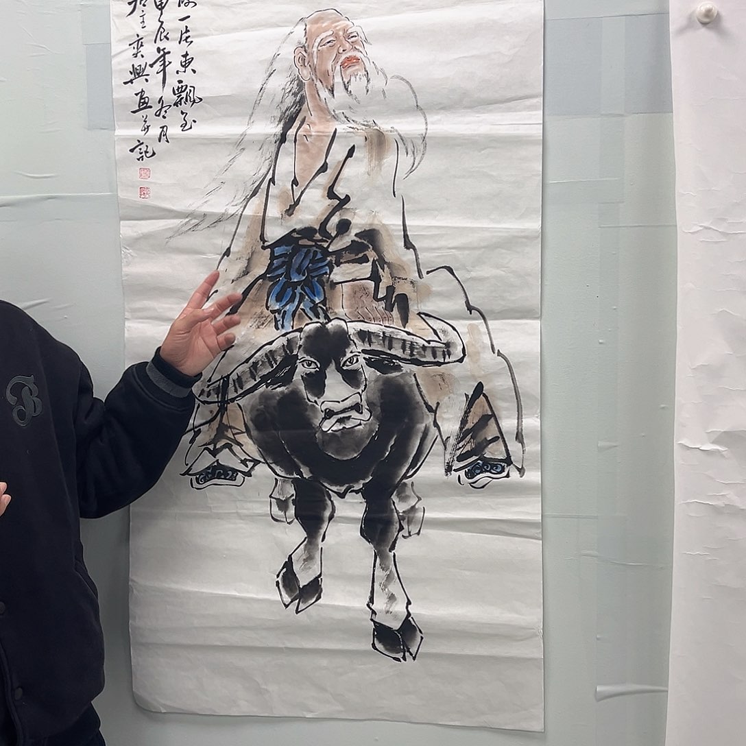 国画河*宣纸国画纯手绘作品