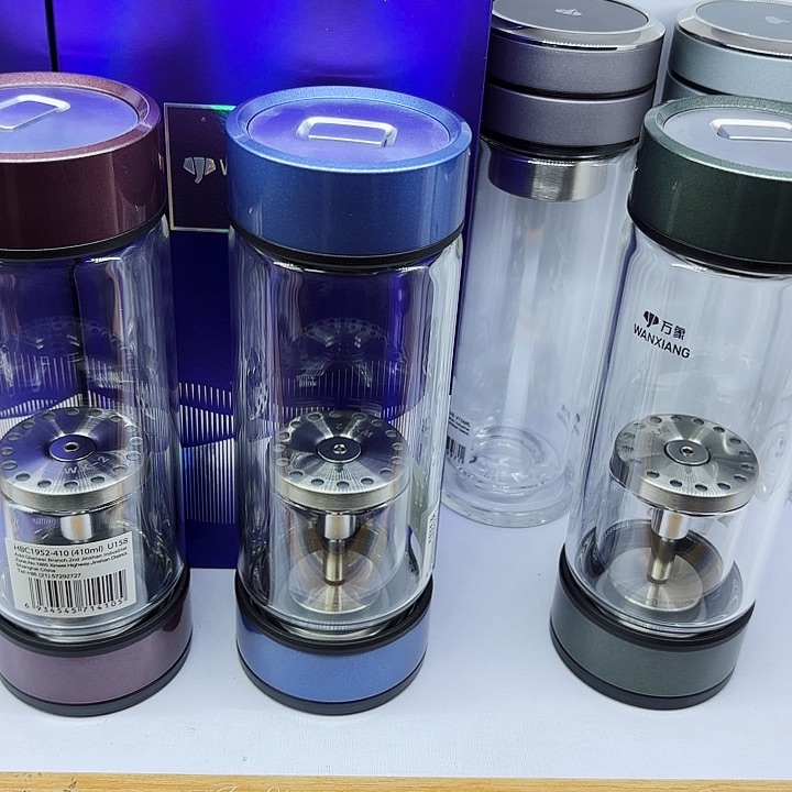 万象品牌单层玻璃杯U158蓝