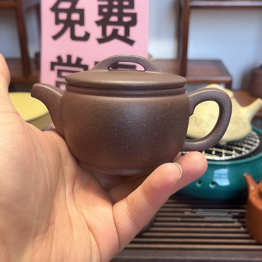 紫砂茶壶加紫泥壶