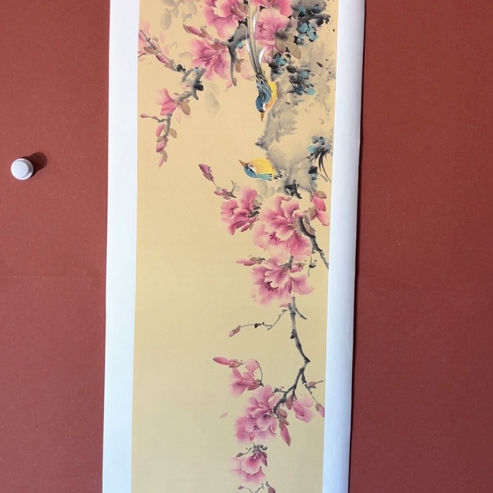 国画听兰老师花鸟