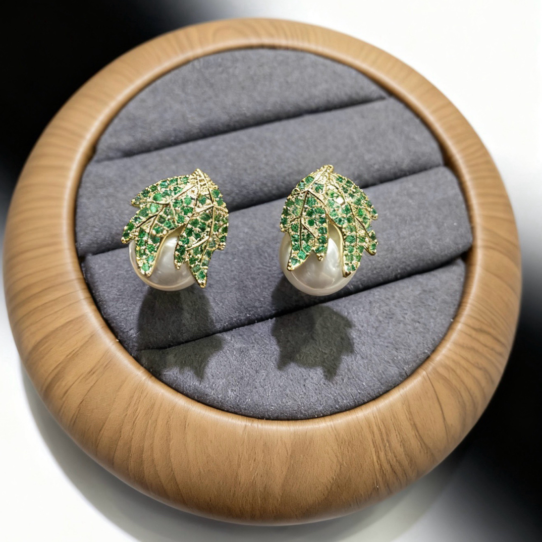 铜合金合成锆石耳饰 2643高级轻奢时尚百搭款式耳环