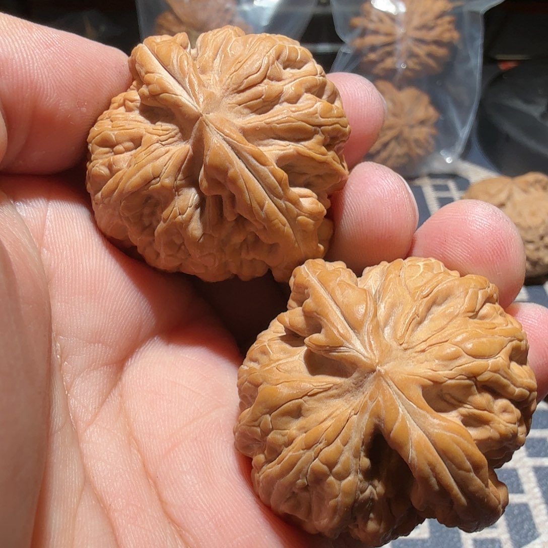 文玩核桃把件红锦鲤