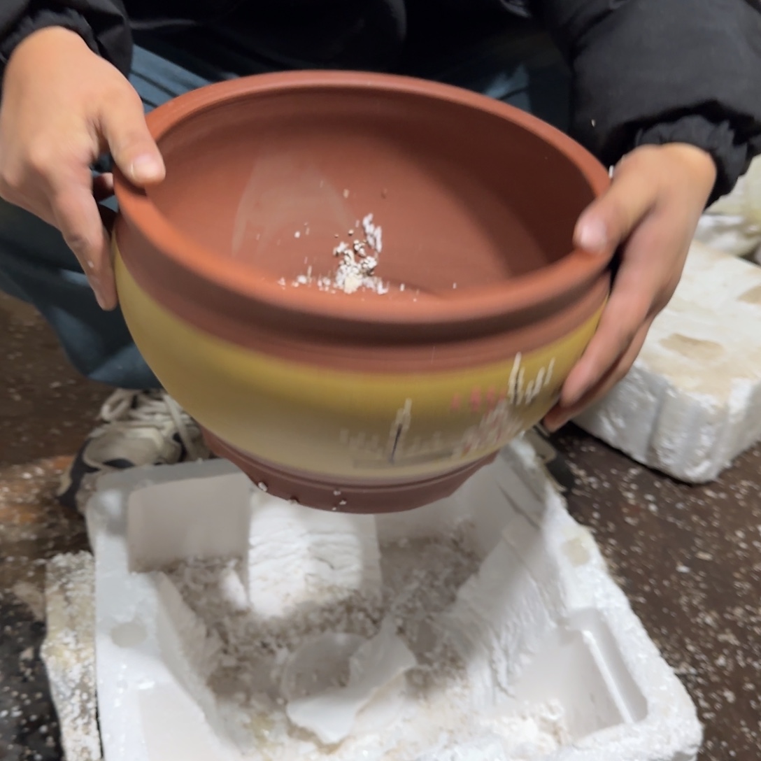 紫砂花盆口径25.18口径