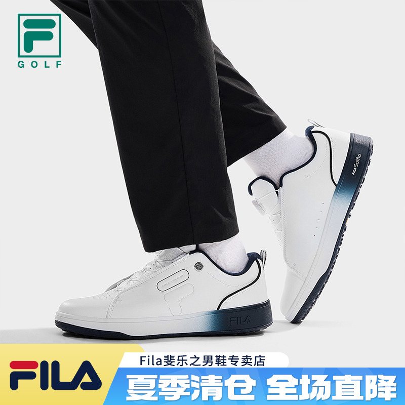 FILA斐乐男鞋【1911 Trainer】秋季轻便软钉高尔夫球鞋A12M531711F