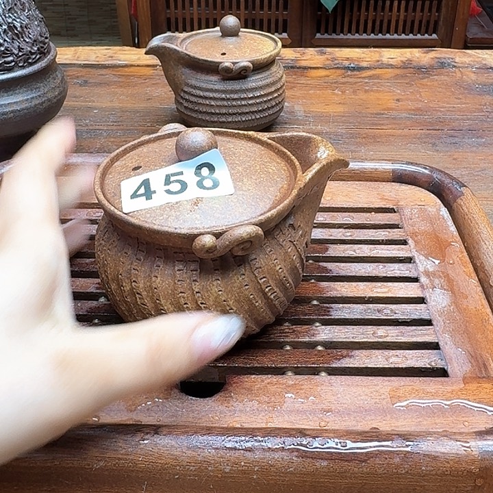 纯手工制作粗陶茶具