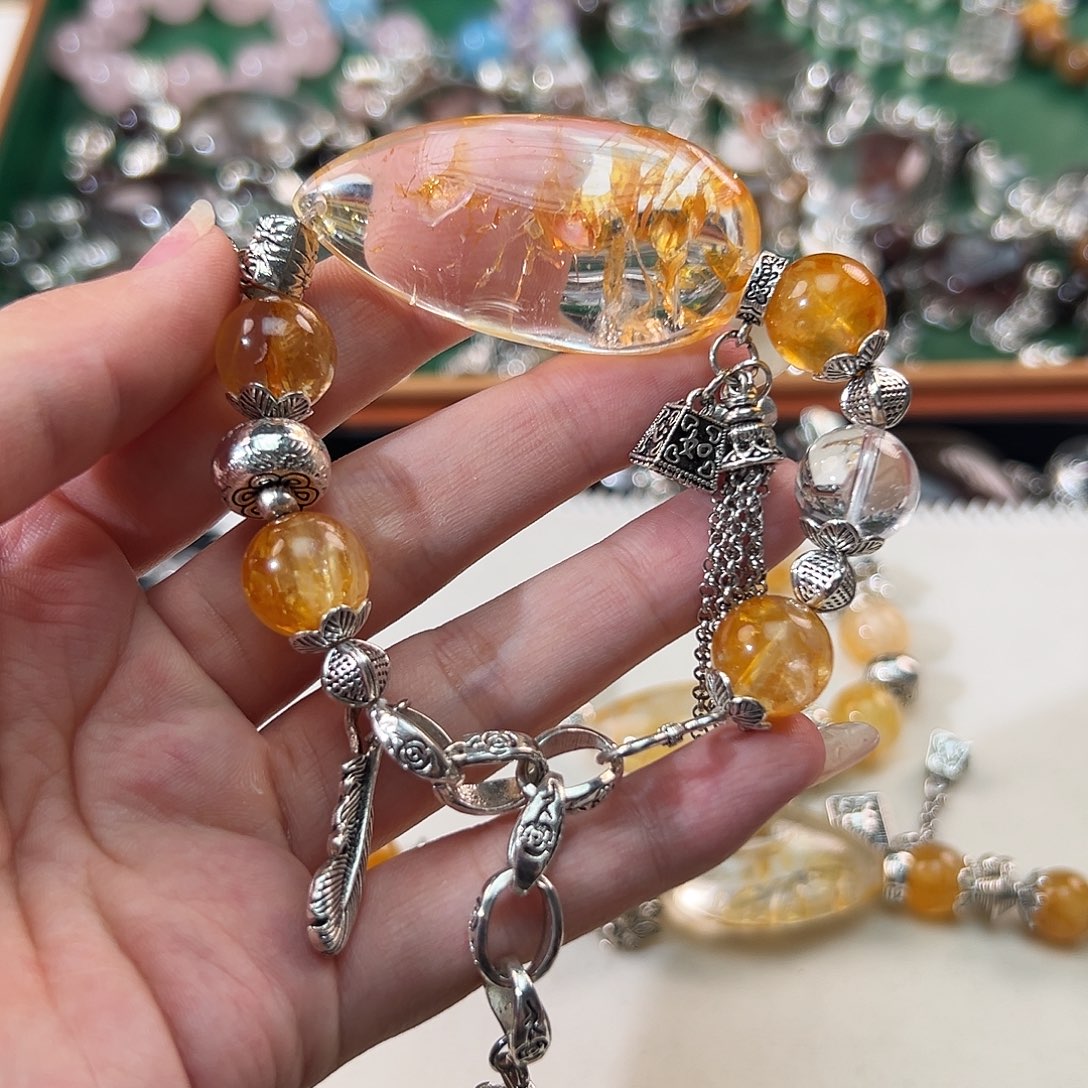 水晶手链合金狐*手串