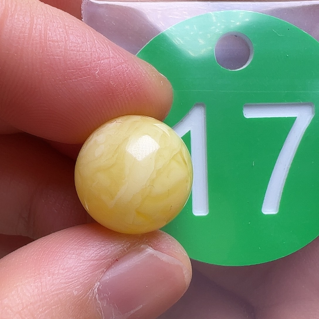 蜜蜡未镶嵌珠宝奇石13.5mm划痕