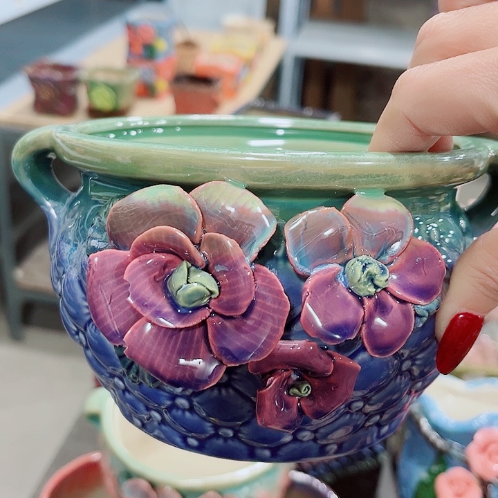 多肉陶瓷花盆满10元包邮