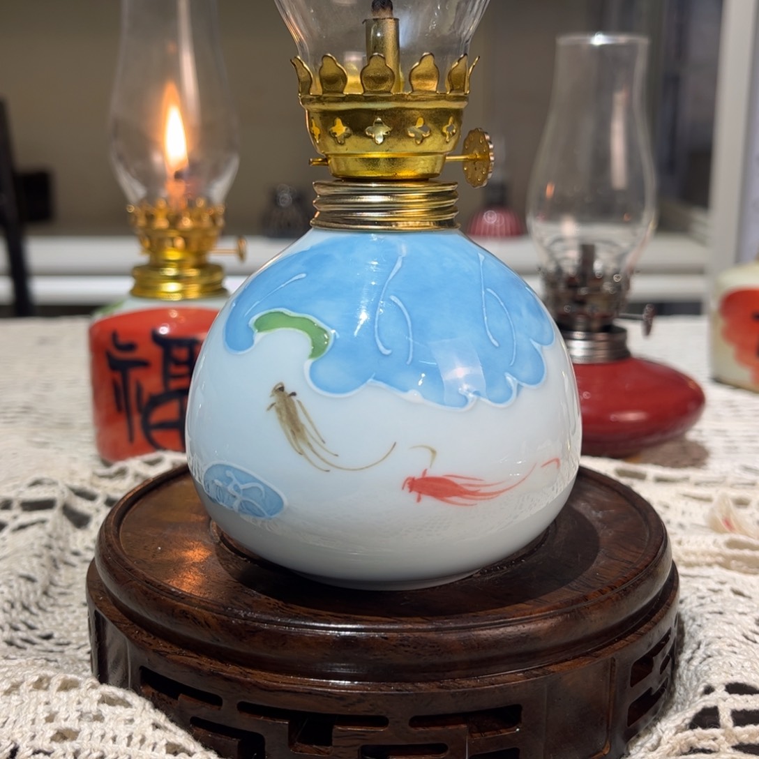 摆件景德镇陶瓷香薰灯