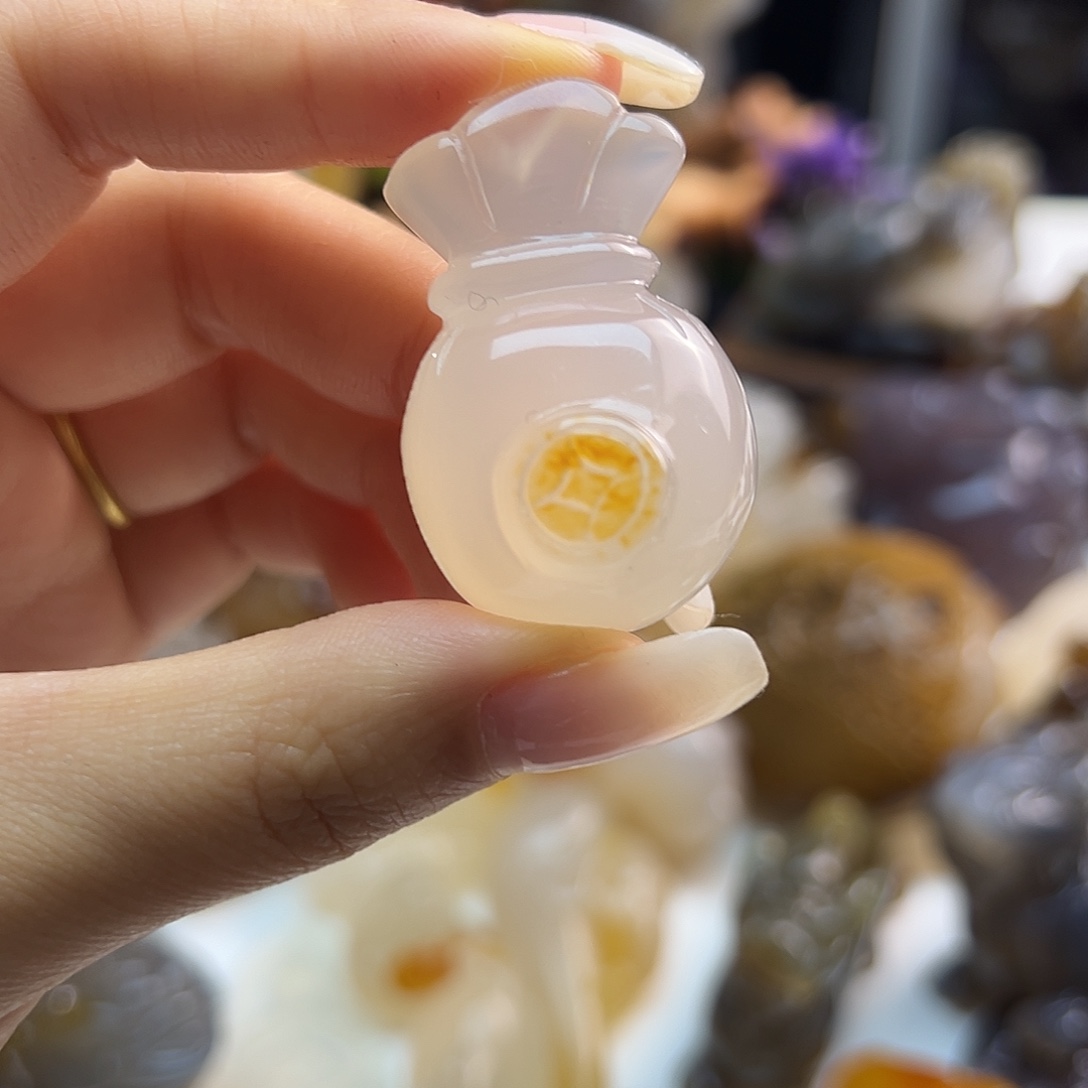 玛瑙/玉髓未镶嵌吊坠(不含链)