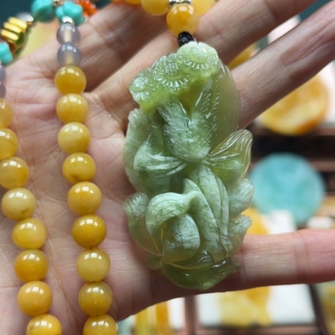 岫玉挂件未镶嵌挂件