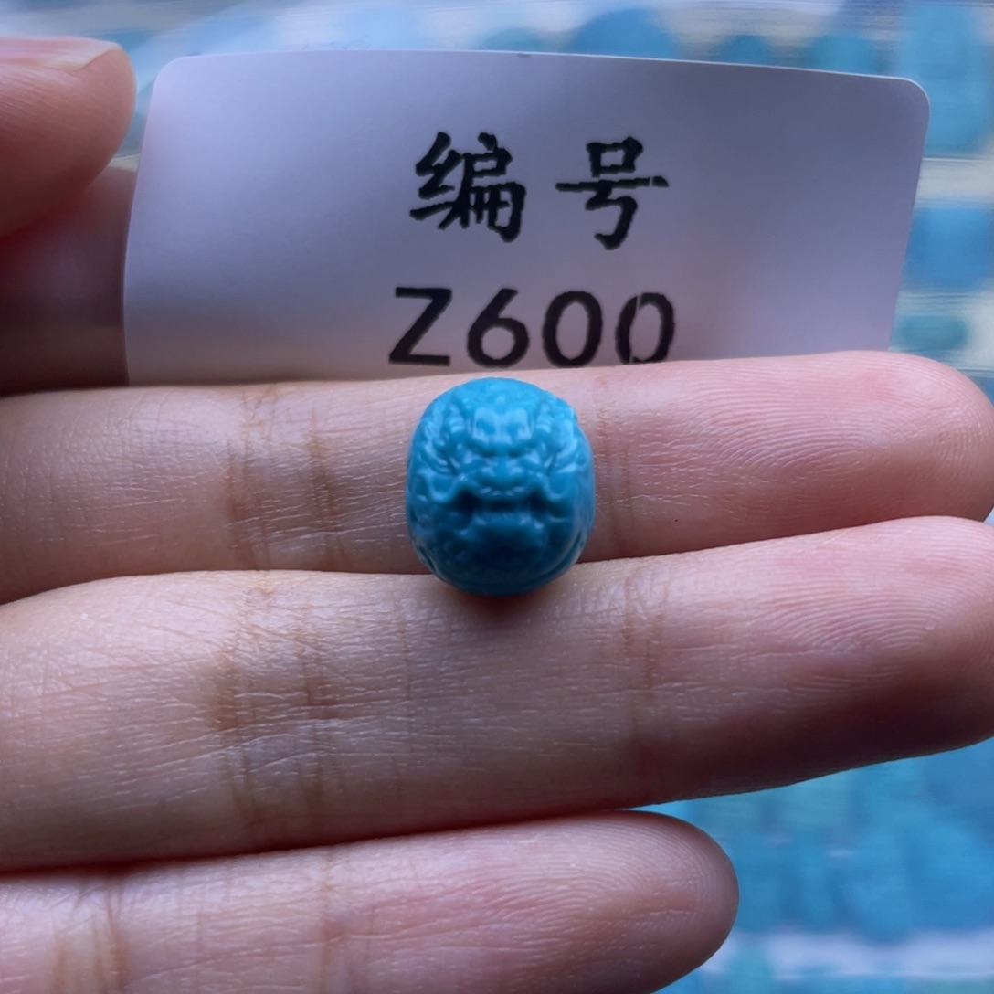 未镶嵌绿松石珠宝奇石10*12mm