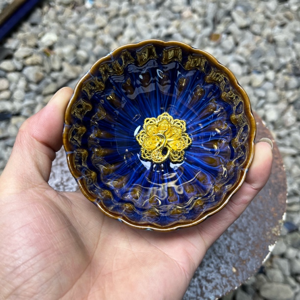 深海窑变 凤凰杯 茶器 茶杯 主人杯陶瓷纯手工