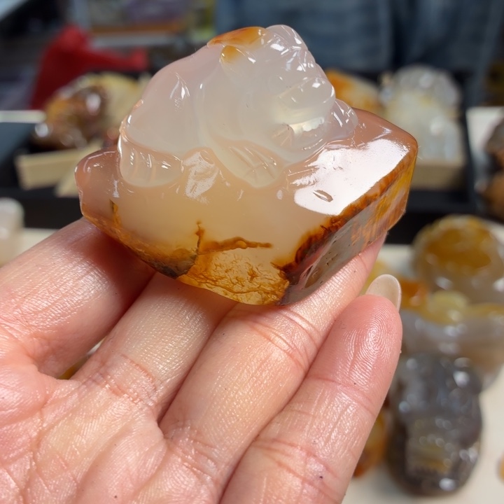 玛瑙/玉髓未镶嵌吊坠(不含链)