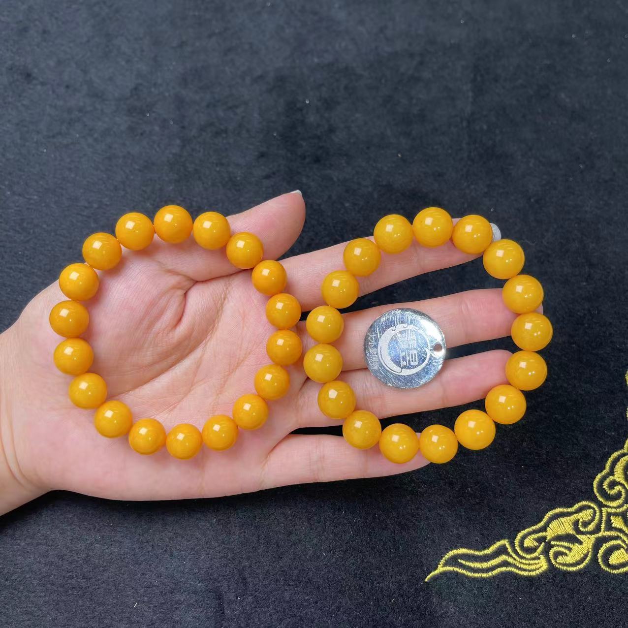 35706T06-3BH29-蜜蜡手串/约11+/约18颗/-多样性发其一