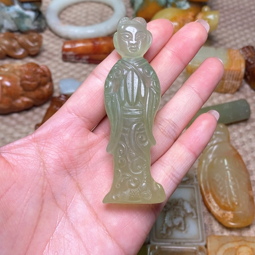 白玉菩提吊坠白玉菩提白玉菩提摆件