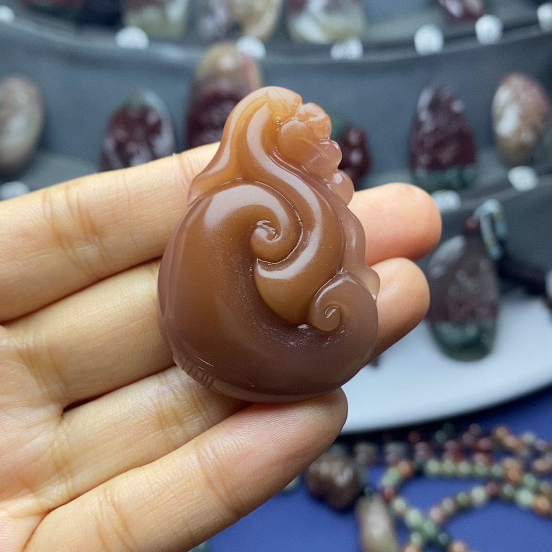 玛瑙/玉髓未镶嵌吊坠(不含链)