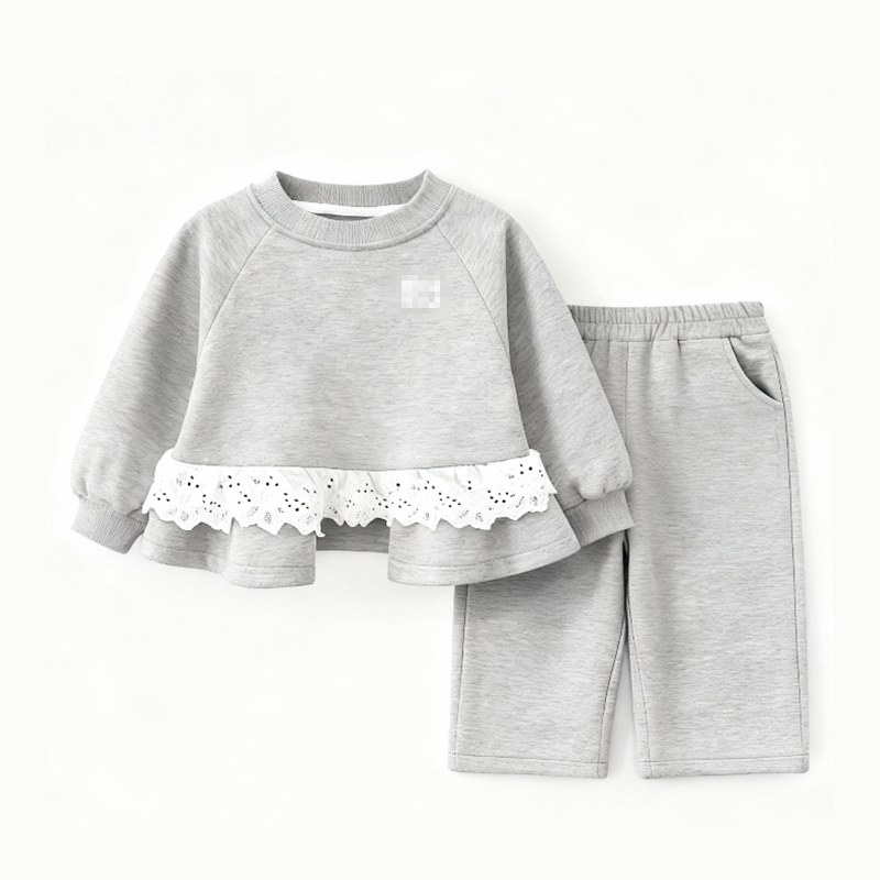 2550儿童卫衣套装秋冬季加绒加厚运动休闲卫衣两件套