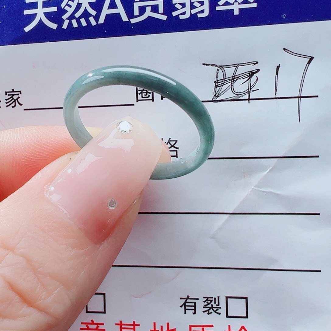 未镶嵌戒指翡翠戒圈