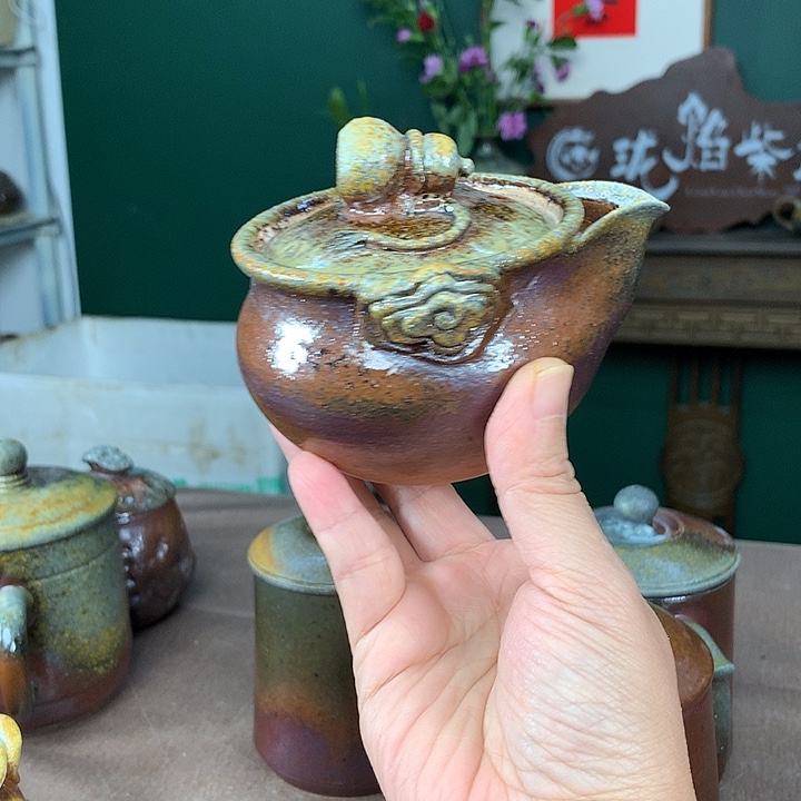 紫砂柴烧纯自然柴烧