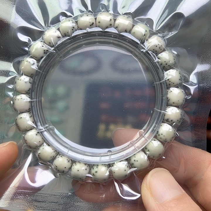 星月菩提吊坠9m m原生态绿背河豚