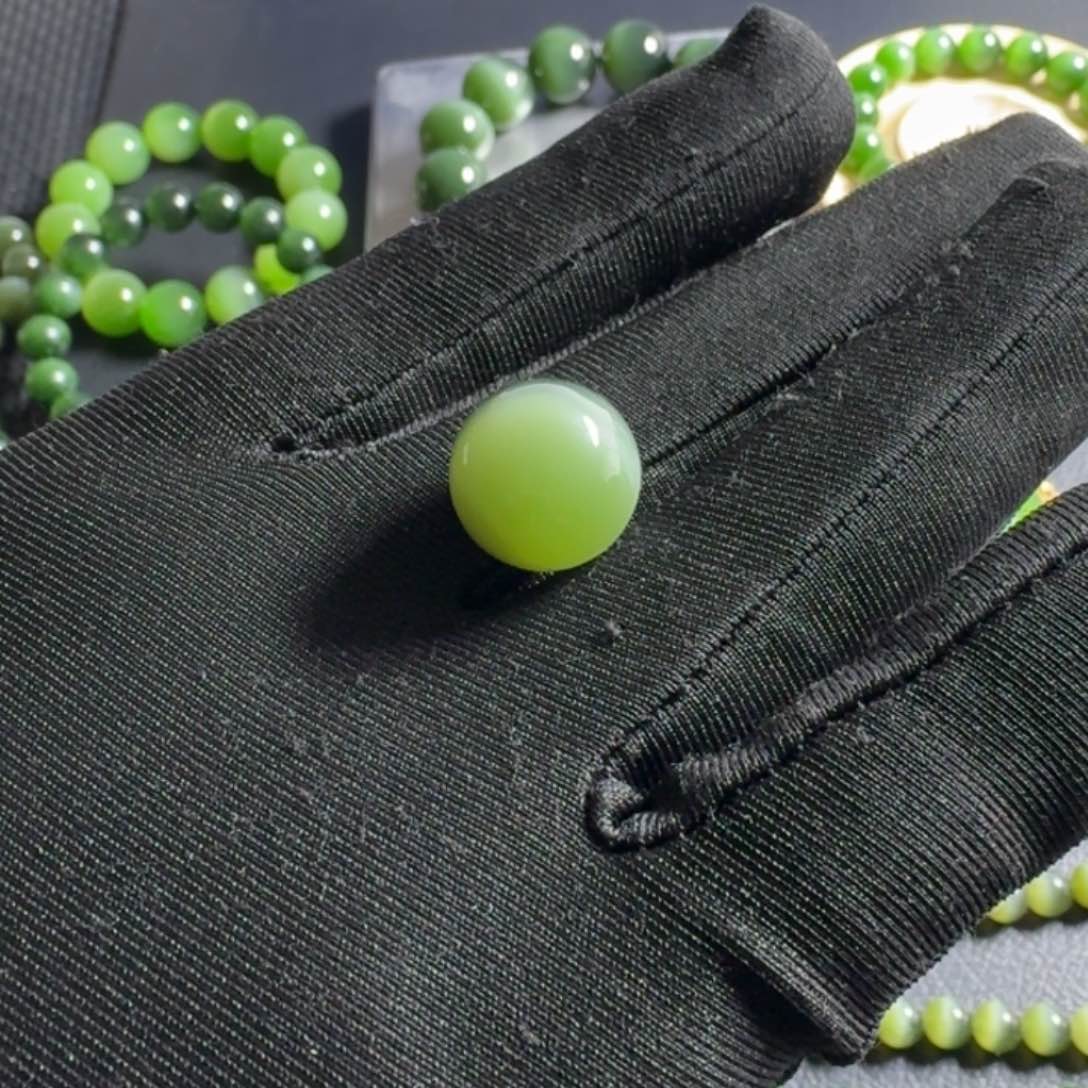 和田玉（碧玉）手串未镶嵌修***缘