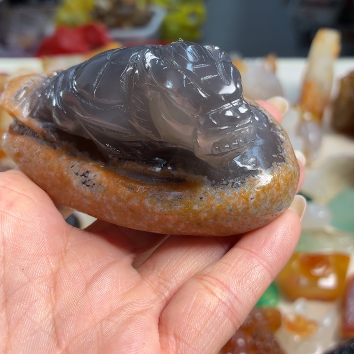玛瑙/玉髓未镶嵌吊坠(不含链)