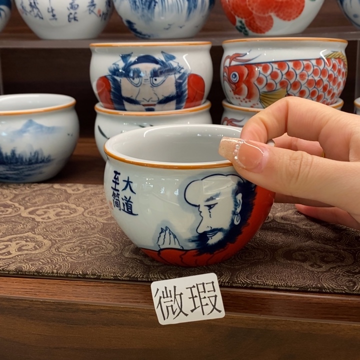 釉下老陶泥手工绘制