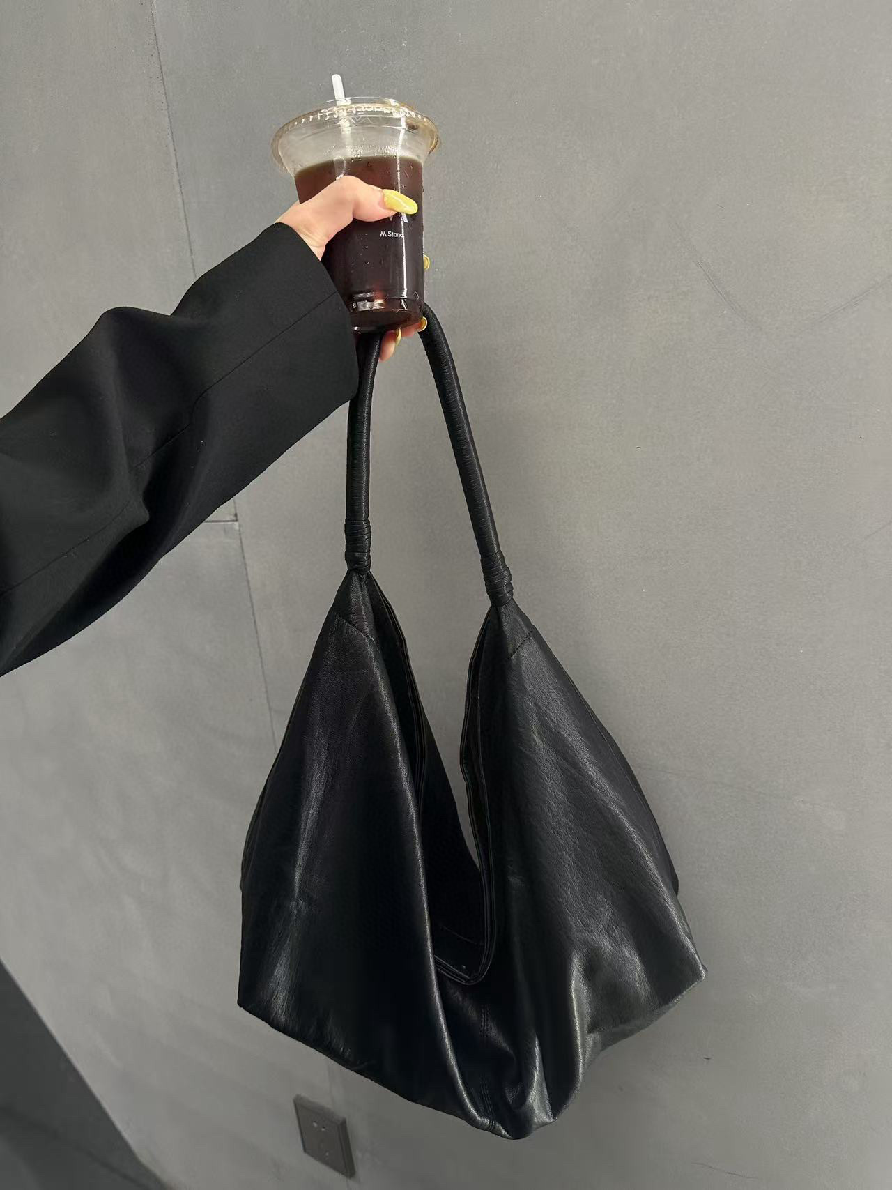 伊喜【折丹桂】秋季托特包百搭通勤日常时尚香梨气质皮革大容量大号