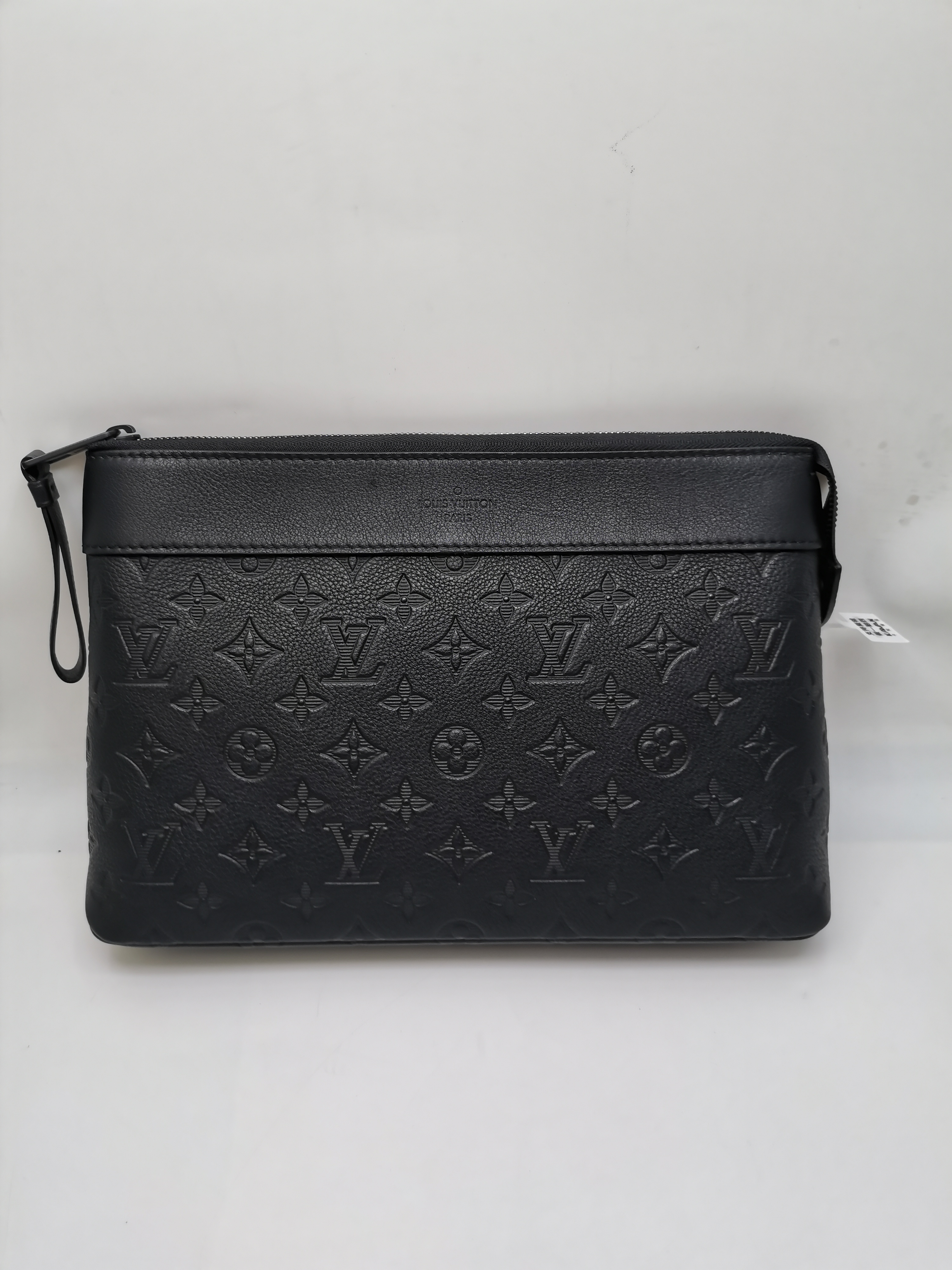 99新 LouisVuitton/路易威登 98新 18032 LV黑花压纹手拿包