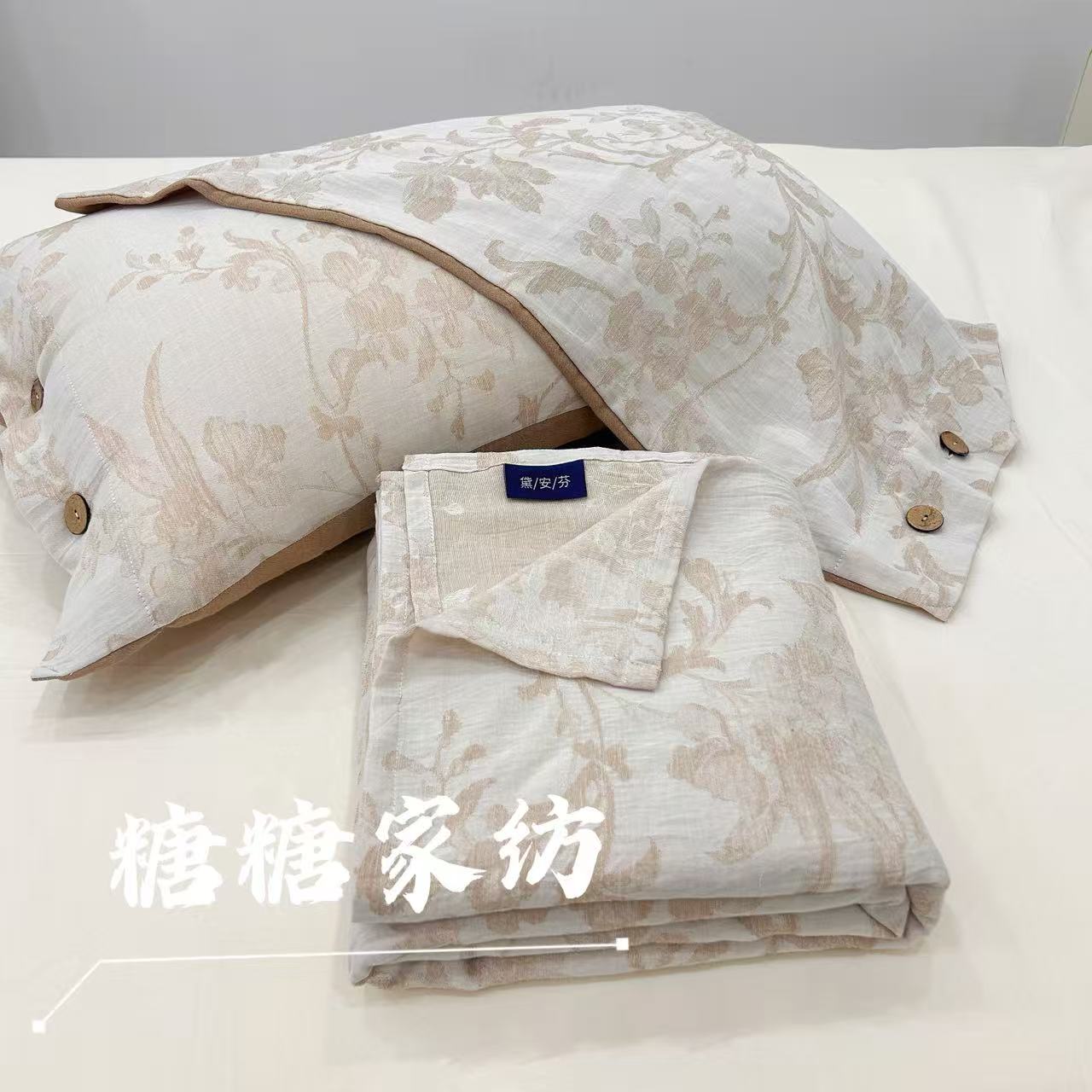 【零重力系列】简约轻奢定制柔软亲肤雨露麻床单（松霜-230*250）