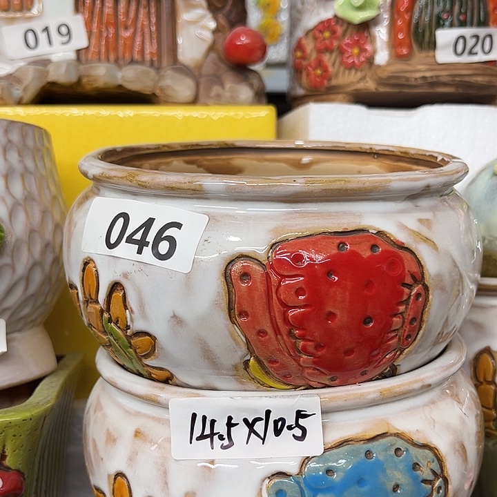 粗陶材质多肉花盆