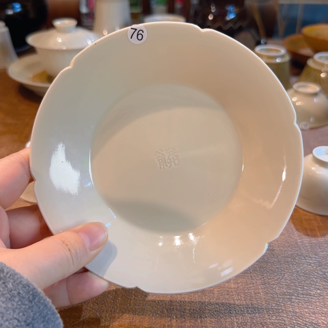 清版 仿宋葵口盘 14.3cm