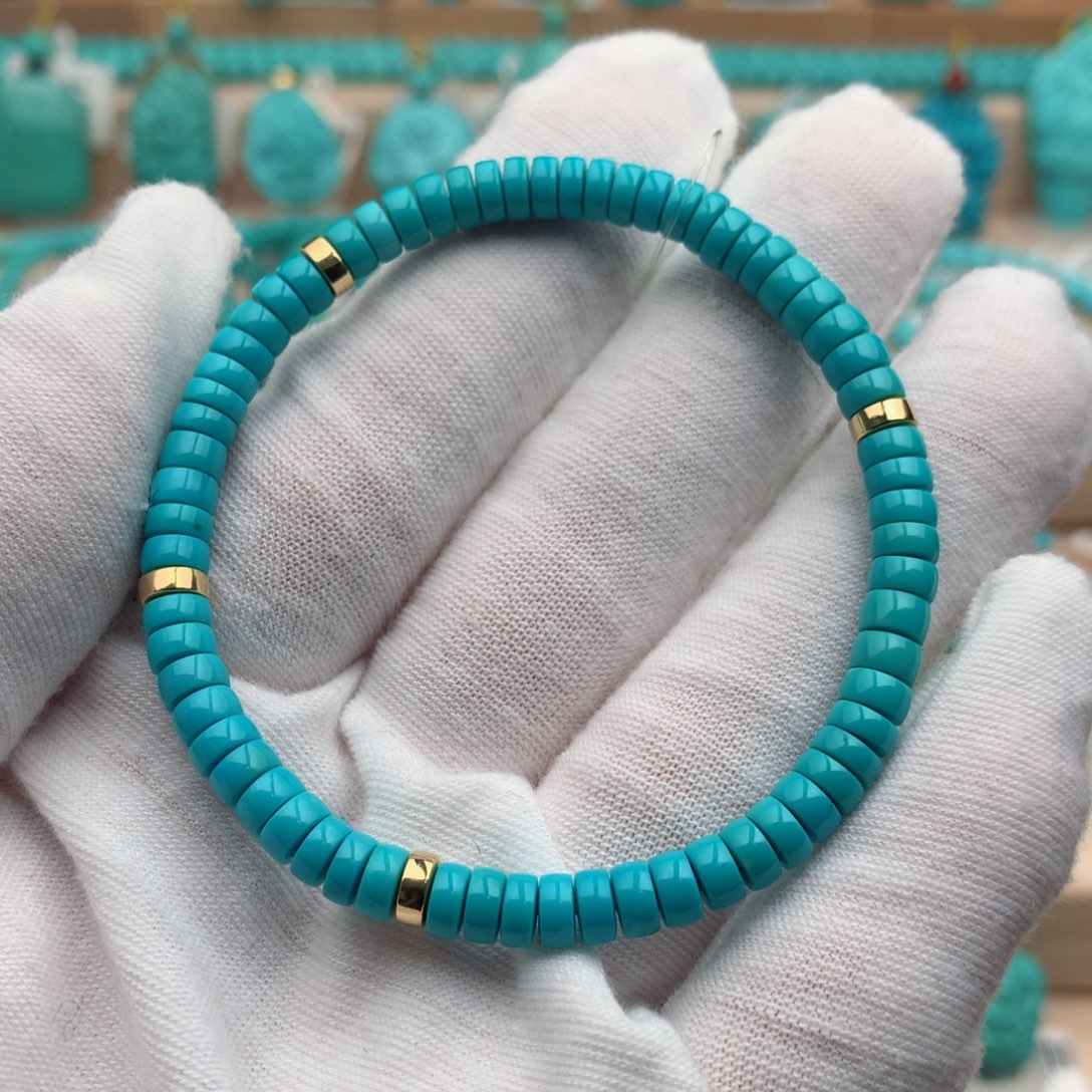 绿松石未镶嵌珠宝奇石5mm