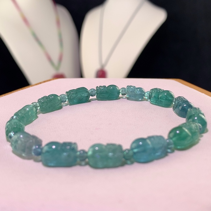 双色碧玺手链未镶嵌