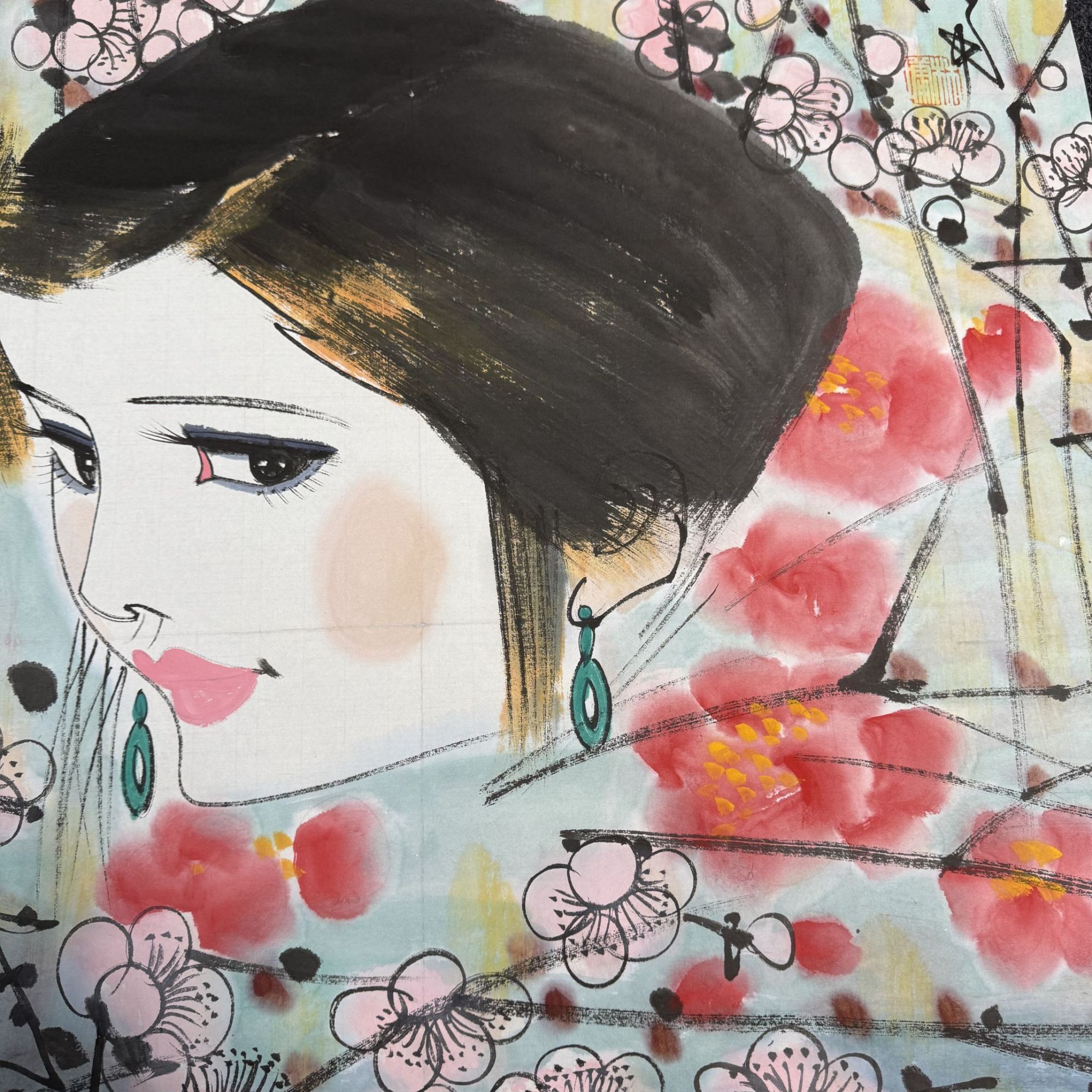 S-21609 LY 人物 68*68cm 约4平尺