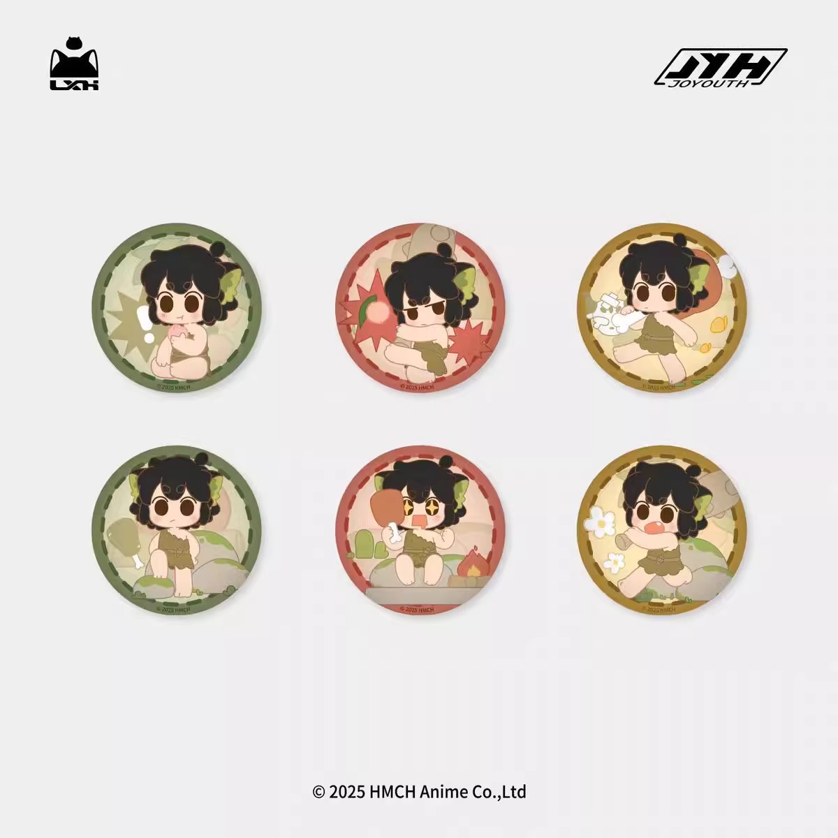 【六月代拆】罗小黑-野人马口铁徽章盲盒