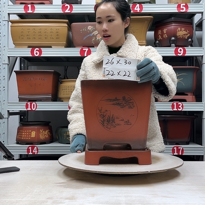 紫砂花盆紫砂花盆