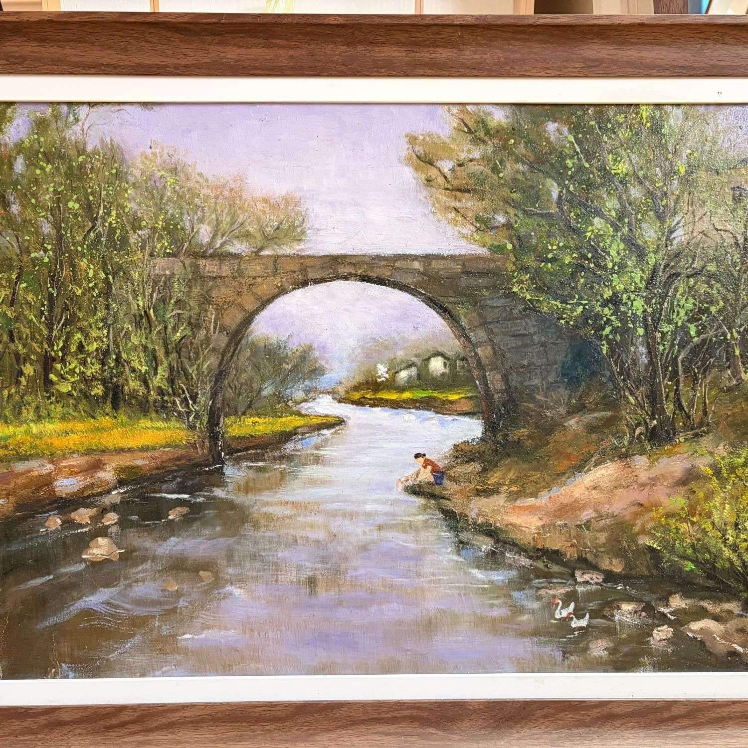 尚美诚《江西写生》原创纯手绘餐厅客厅房间装饰油画