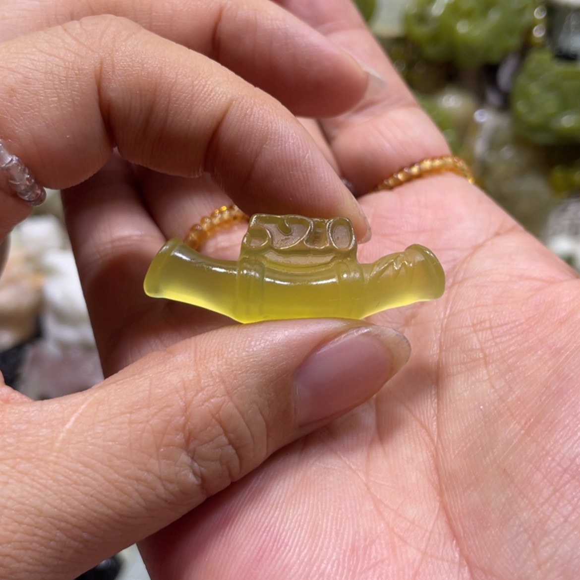 【闪购商品】岫玉颈饰未镶嵌100吊坠