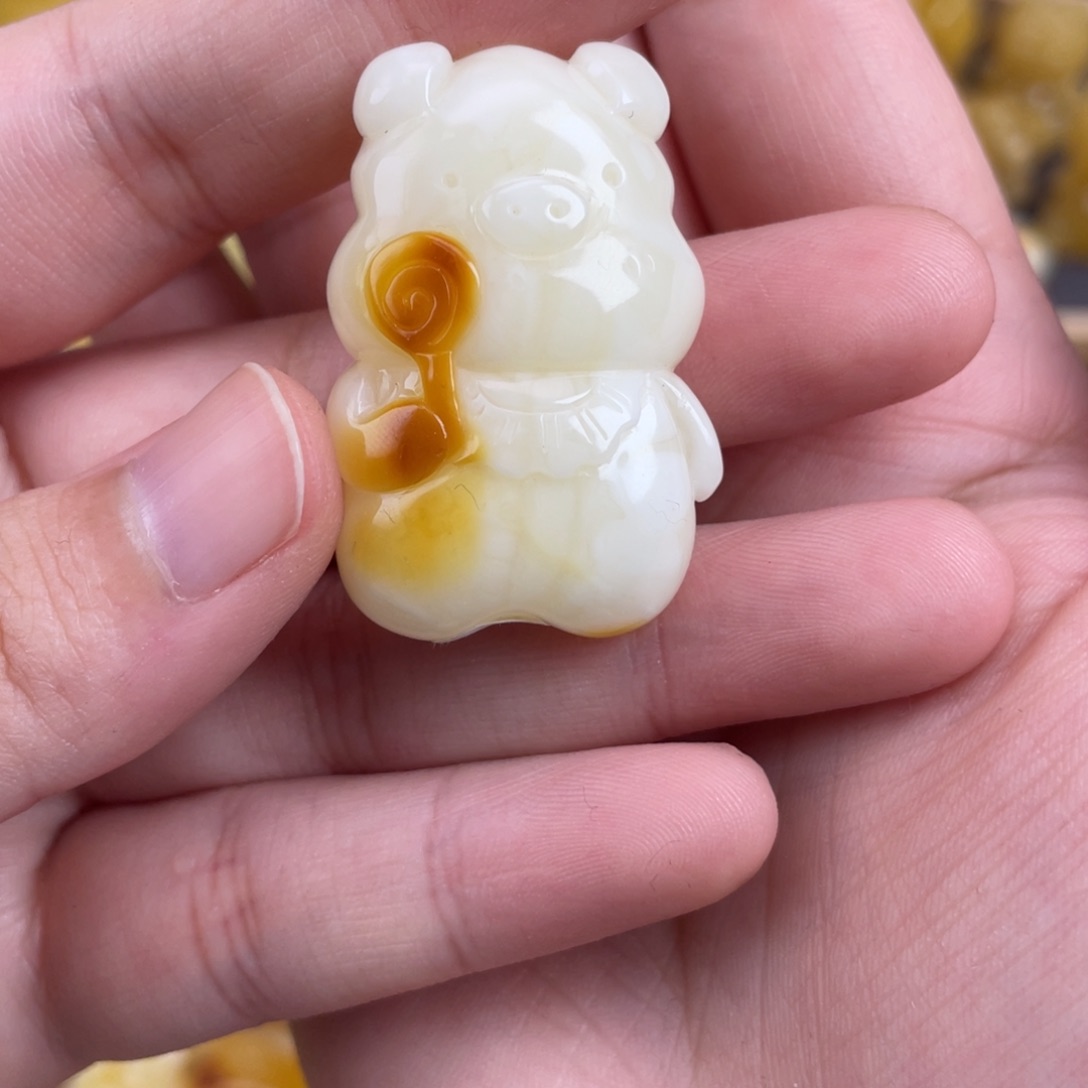 琥珀裸石未镶嵌蜜蜡