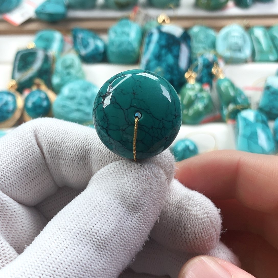 绿松石未镶嵌车挂直径26