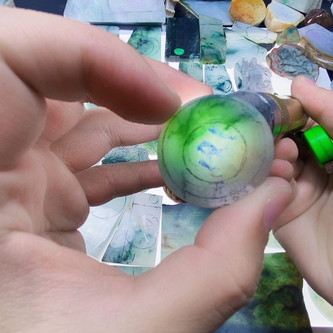 定制翡翠未镶嵌包工包料平安扣