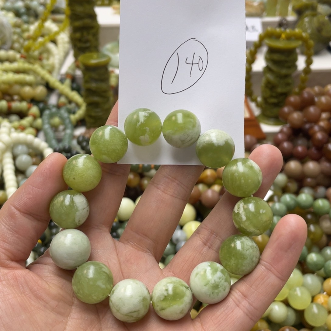 蛇纹石玉手链未镶嵌