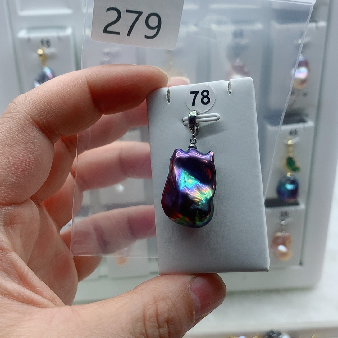 淡水珍珠吊坠(不含链)合金