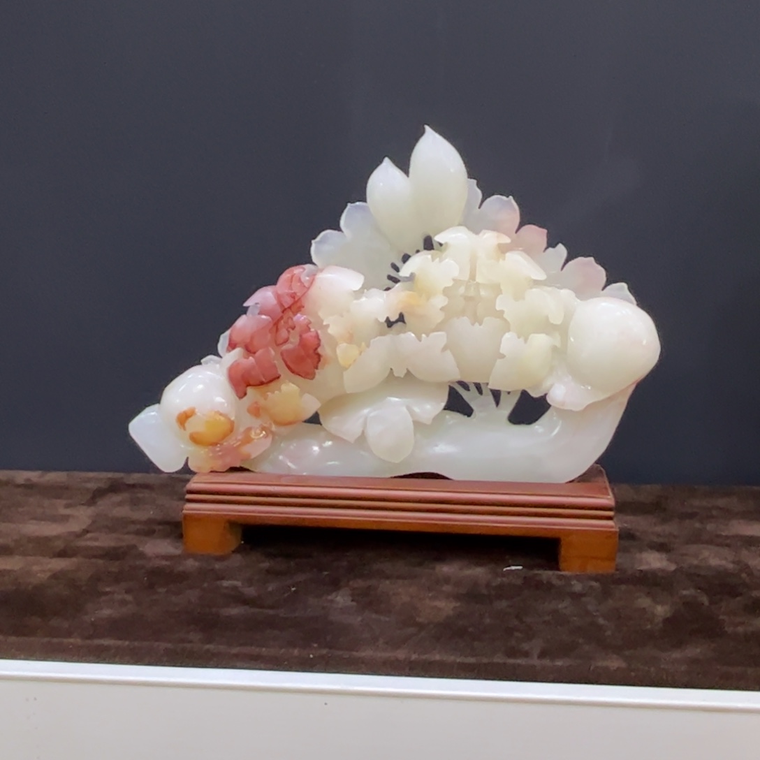 小***米石材玉石吊坠项链